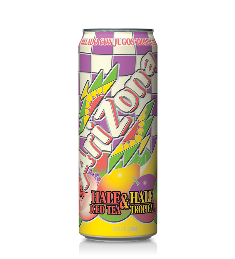 Arizona Tropical Half & Half 680 mL (24 Pack) Exotic Drinks Wholesale Montreal Quebec Canada