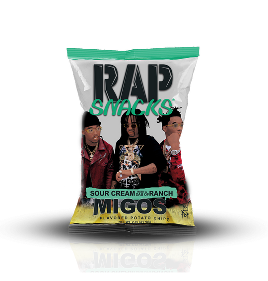 Migos Sour Cream With a Dab of Ranch Chips 71 g (16 Pack)