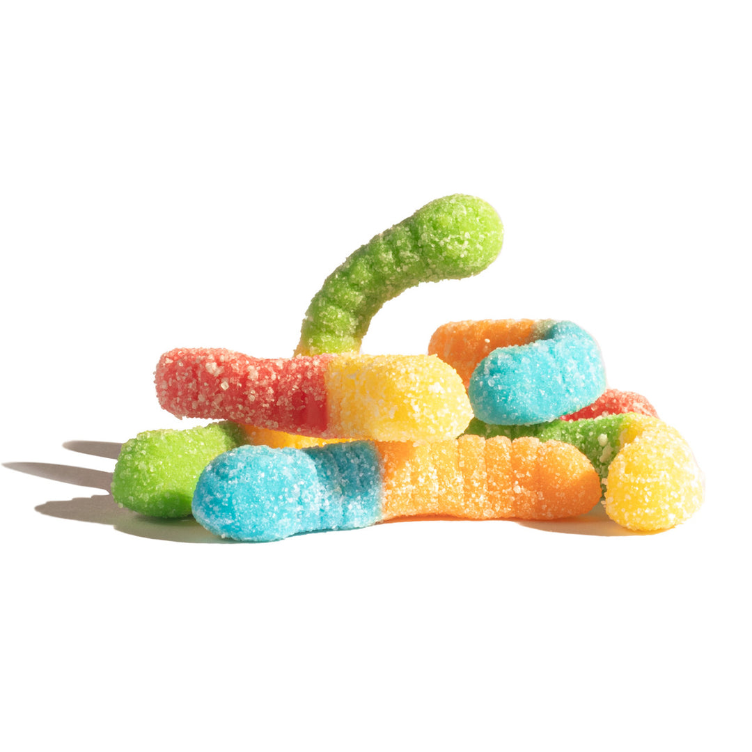 Albanese Bulk Mini Sour Neon Worms 2 kg Exotic Candy Warehouse Montreal Quebec Canada