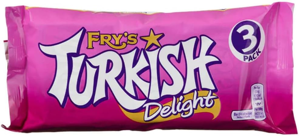 Fry's Turkish Delight 3-Pack 153 g (24 Pack) Exotic Chocolate Wholesale Montreal Quebec Canada