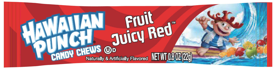 Hawaiian Punch Chew Bars Fruit Juicy Red 22 g (36 Pack) Exotic Candy Wholesale Montreal Quebec Canada