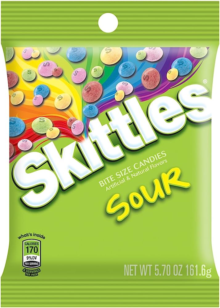 Skittles Sour Candy 161.6 g (12 Pack) Exotic Candy Wholesale Montreal Quebec Canada