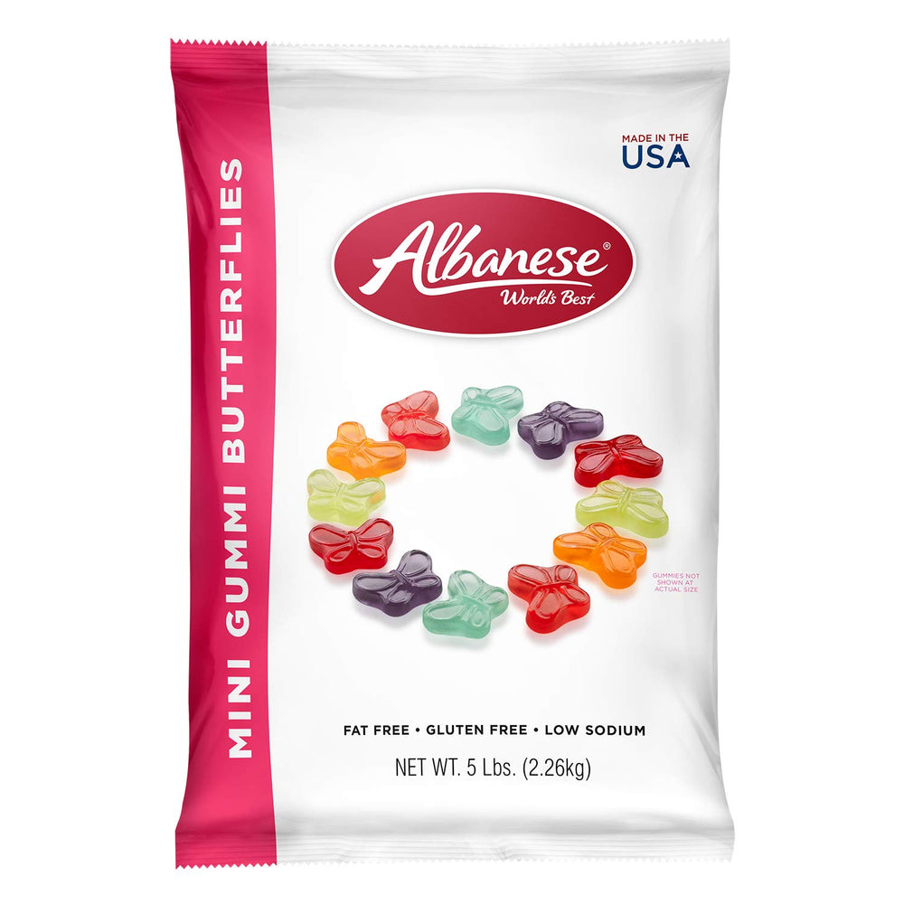 Albanese Bulk Assorted Mini Butterflies 2.3 kg Exotic Candy Warehouse Montreal Quebec Canada