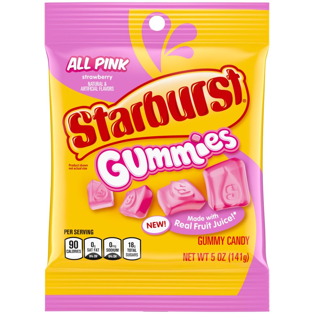 Starburst AllPink Gummies 141 g (12 Pack) Exotic Candy Wholesale Montreal Quebec Canada