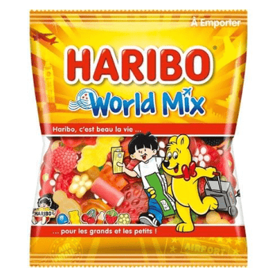 Haribo World Mix 120 g (30 Pack) Exotic Candy Wholesale Montreal Quebec Canada