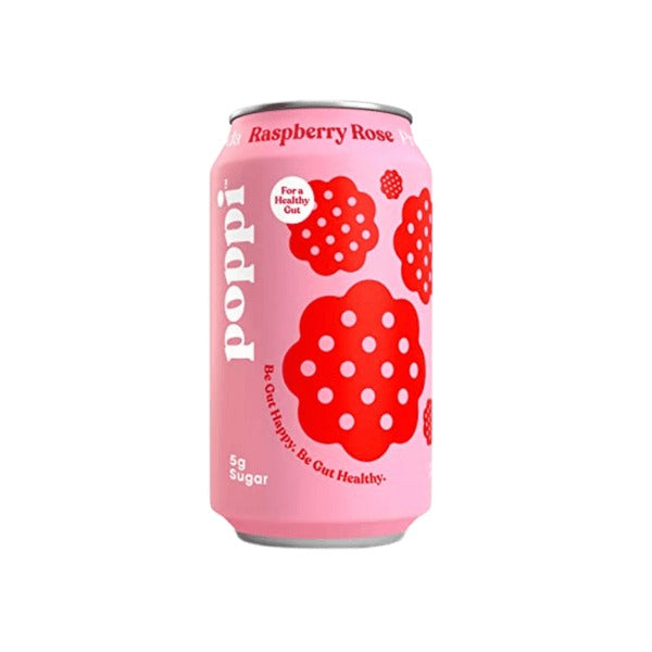 Poppi Raspberry Rose 355 mL (12 Pack) Non-Alcoholic Exotic Drinks Wholesale Montreal Quebec Canada