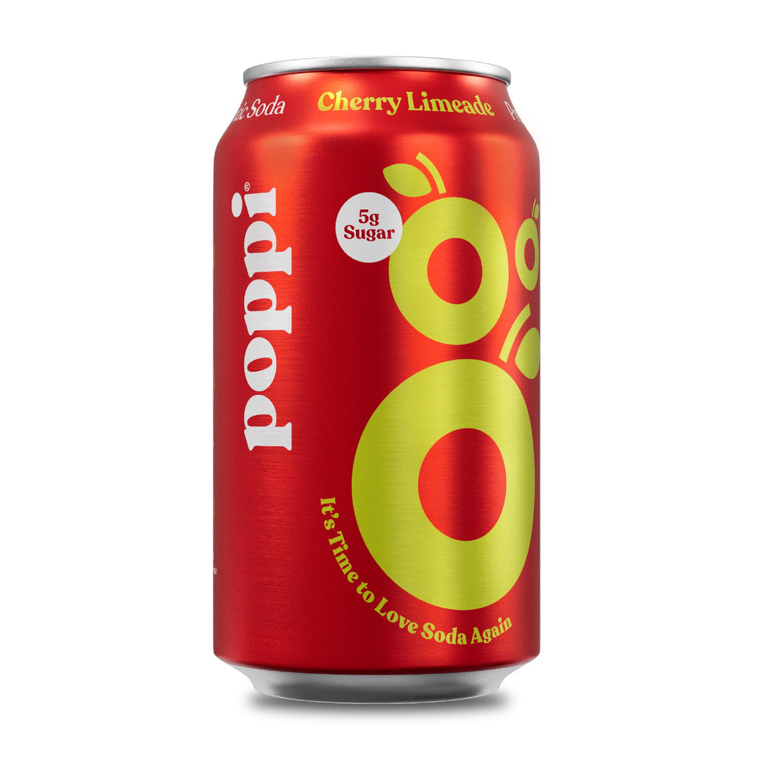 Poppi Cherry Limeade 355 mL (12 Pack) Non-Alcoholic Exotic Drinks Wholesale Montreal Quebec Canada