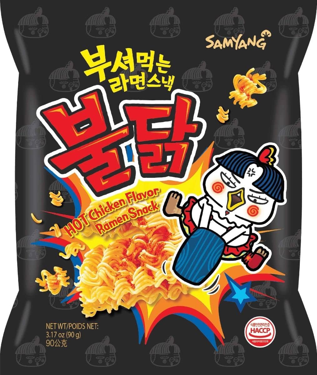 Samyang Buldak Ramen Snack 90 g x 4 (6 pack) Exotic Snacks Wholesale Montreal Quebec Canada