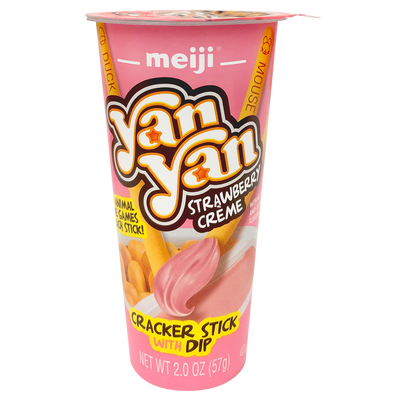 Meiji Yan Yan Strawberry 57 g (10 Pack) Exotic Snacks Wholesale Montreal Quebec Canada