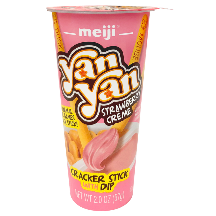 Meiji Yan Yan Strawberry 57 g (10 Pack) Exotic Snacks Wholesale Montreal Quebec Canada