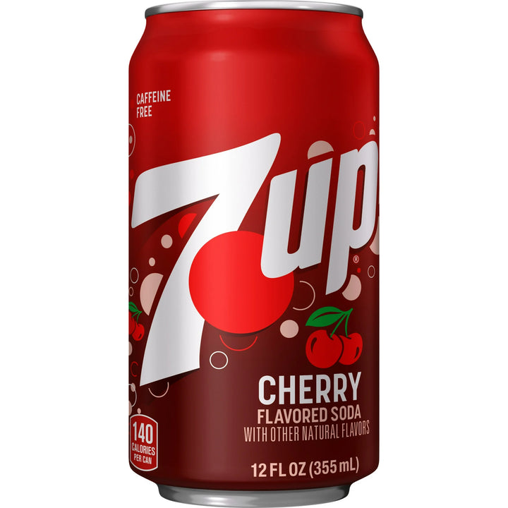 7UP Cherry Can 355 mL (12 Pack) Exotic Soda Wholesale Distribution Montreal Quebec Canada