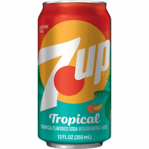 7UP Tropical Can 355 mL (12 Pack) Exotic Soda Wholesale Distribution Montreal Quebec Canada