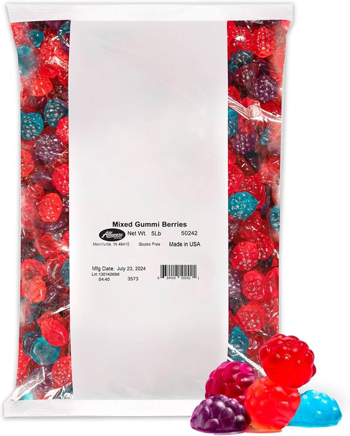 Albanese Bulk Mixed Gummi Berries 2.3 kg Exotic Candy Warehouse Montreal Quebec Canada