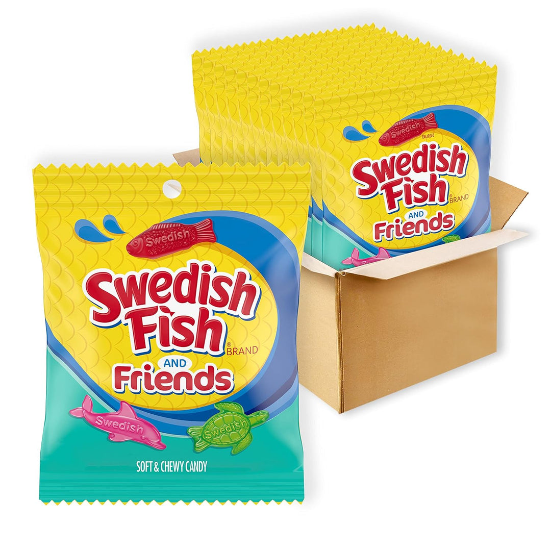 Swedish Fish and Friends 144 g (12 Pack) Exotic Candy Wholesale Montreal Quebec Canada