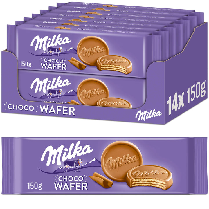 Milka Choco Wafer 150 g (14 Pack) Exotic Snacks Wholesale Montreal Quebec Canada