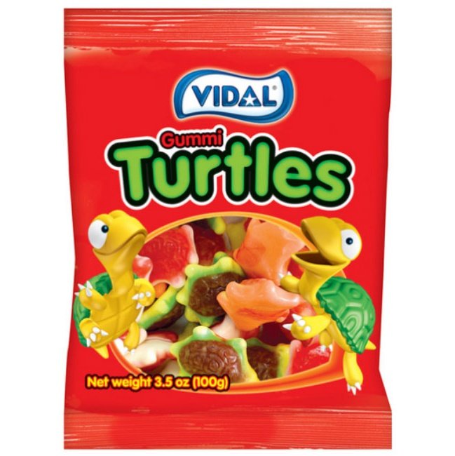 Vidal Gummy Turtles 100 g (14 Pack) Exotic Candy Wholesale Montreal Quebec Canada