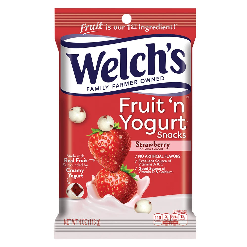 Welch's Fruit 'n Yogurt Strawberry 113 g (12 Pack)