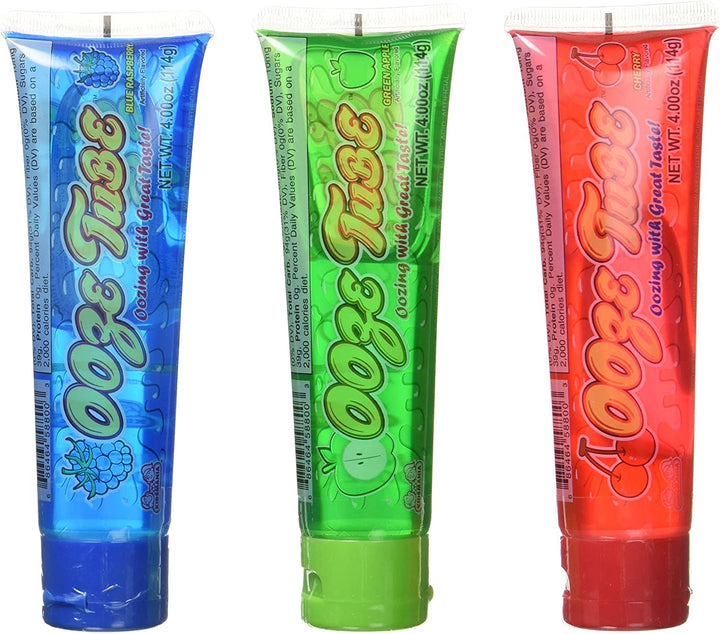 Kidsmania Assorted Ooze Tubes 114 g (12 Pack) Exotic Candy Wholesale Montreal Quebec Canada