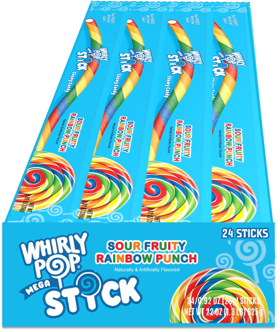 A&B Whirly Pop Mega Stick 26 g (24 Pack) Exotic Candy Wholesale Montreal Quebec Canada