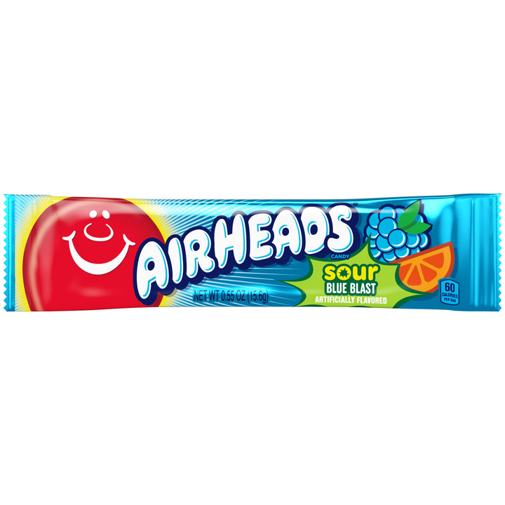 Airheads Singles Sour Blue Blast 15.6 g (36 Pack) Exotic Candy Wholesale Montreal Quebec Canada 