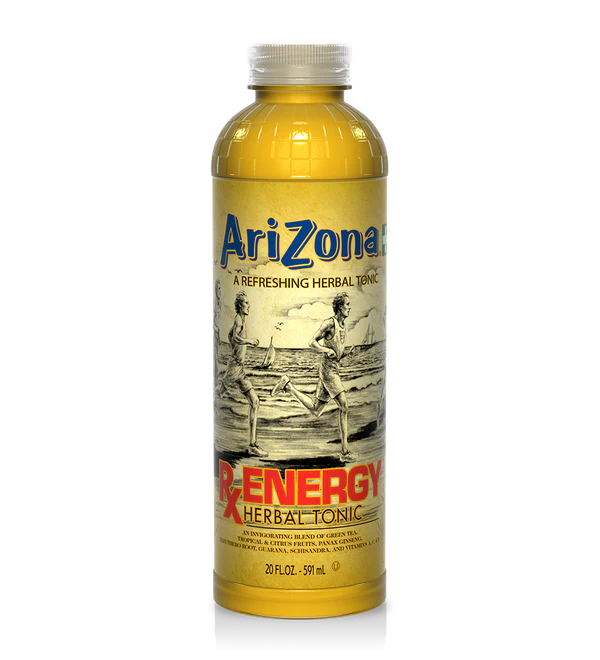 Arizona RX Energy Bottle 591 mL (24 Pack) Exotic Drinks Wholesale Montreal Quebec Canada