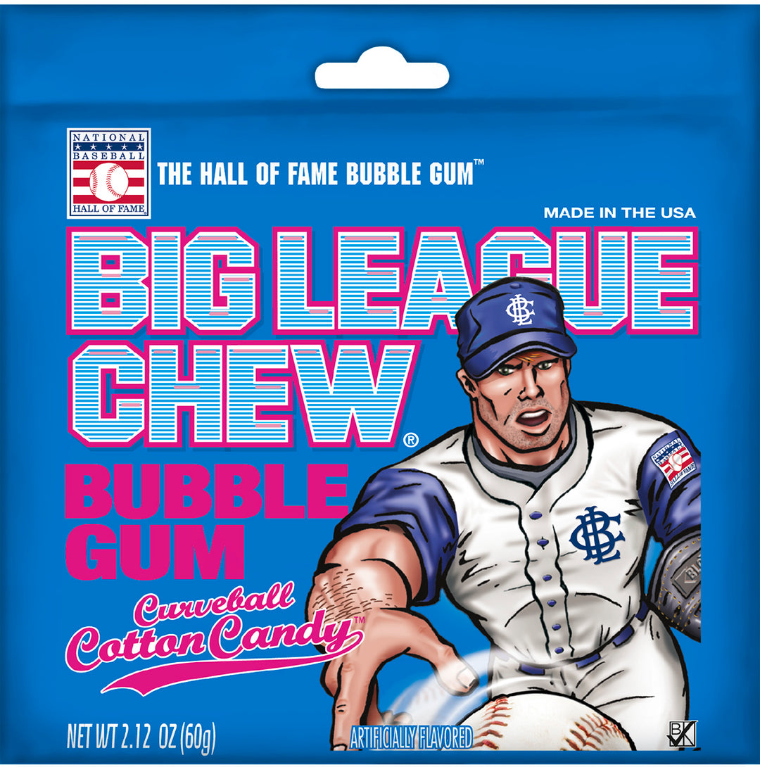 Big League Chew Curveball Cotton Candy 60 g (12 Pack) Exotic Candy Wholesale Montreal Quebec Canada