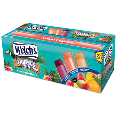 Welch's Tropics Freeze Pops 157 mL (27 Pack) Exotic Candy Wholesale Montreal Quebec Canada
