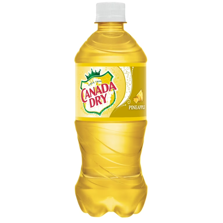 Canada Dry Pineapple 591 mL (24 Pack) Exotic Soda Wholesale Distribution Montreal Quebec Canada