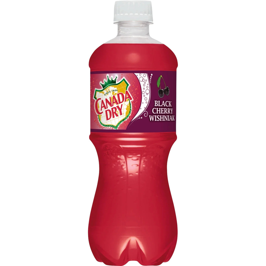 Canada Dry Black Cherry Wishniak 591 mL (24 Pack) Exotic Soda Wholesale Distribution Montreal Quebec Canada