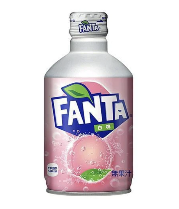 Fanta White Peach 300 mL (24 Pack) Exotic Drinks Wholesale Montreal Quebec Canada