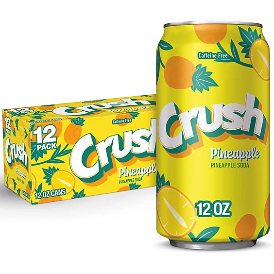 Crush Pineapple Soda 355 mL (12 Pack) – Exotics Wholesale