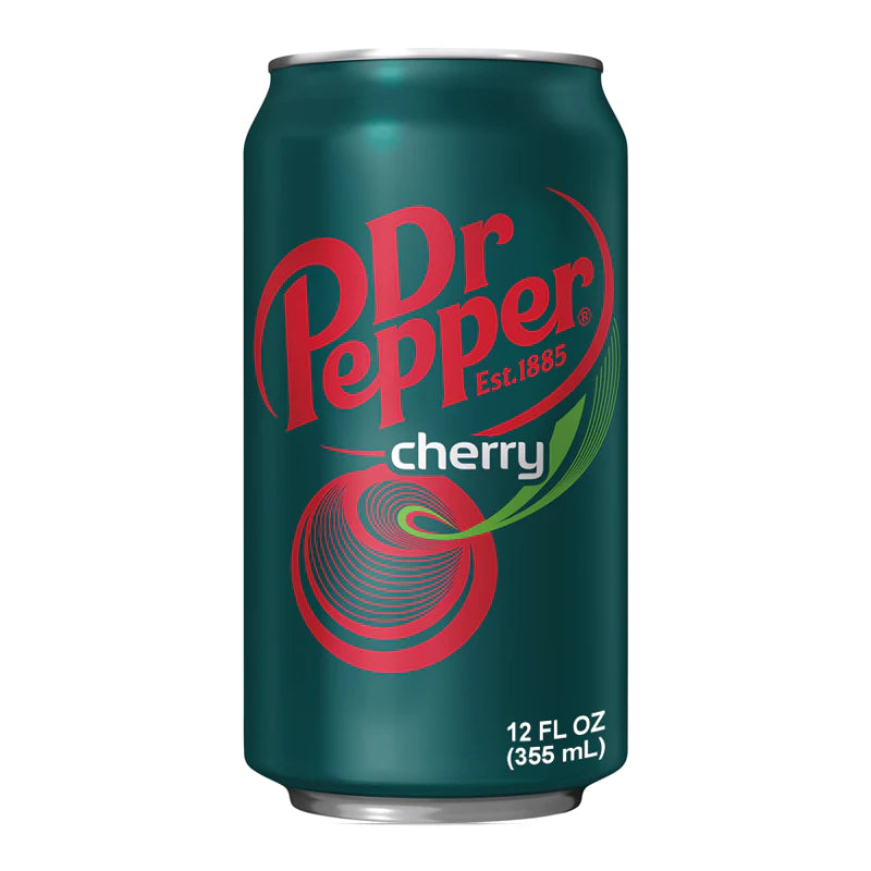 Dr Pepper Cherry 355 mL Exotic Soda Wholesale Distribution Montreal Quebec Canada