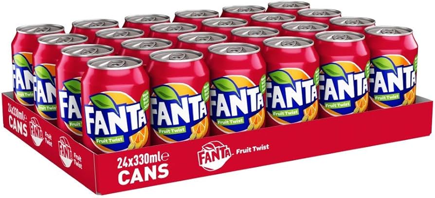 Fanta Fruit Twist 330 mL (24 Pack) Exotic Drinks Wholesale Montreal Quebec Canada