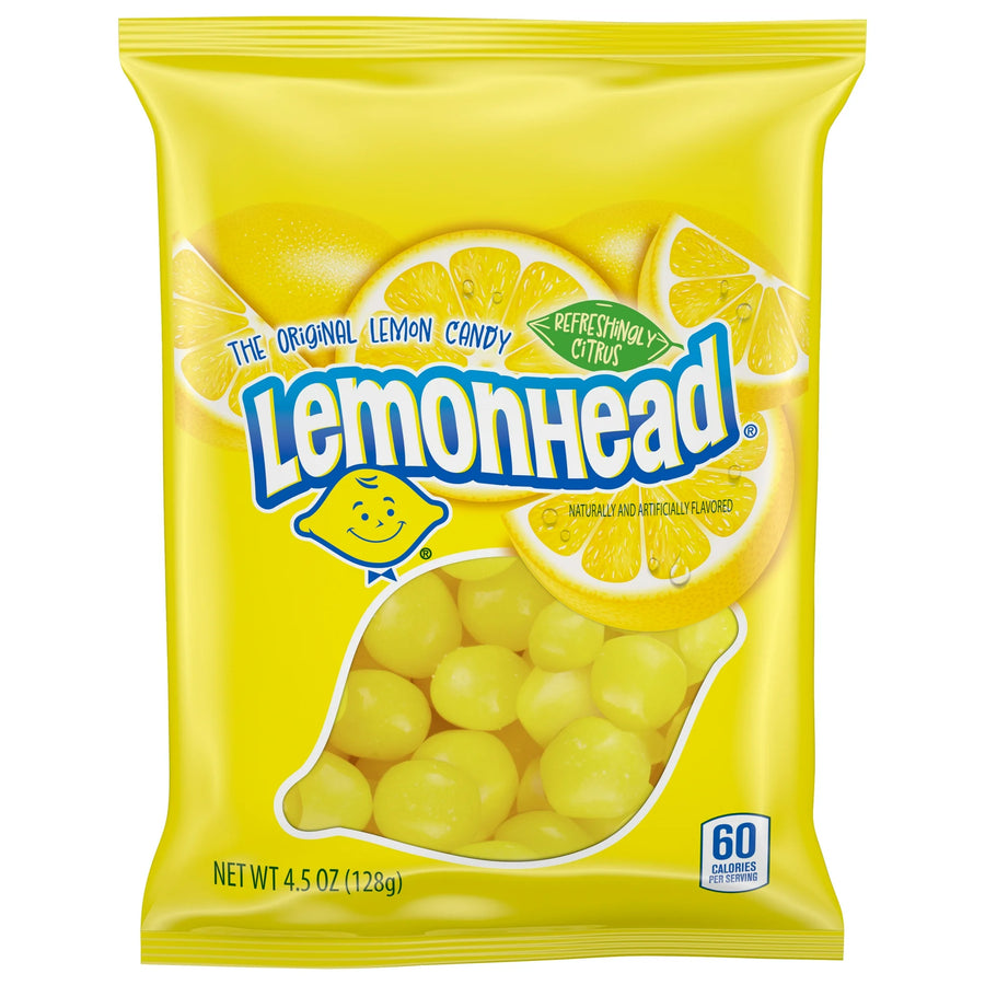 Ferrara Lemonhead Original Candy Peg Bag 128 g (8 Pack) Exotic Candy Wholesale Montreal Quebec Canada