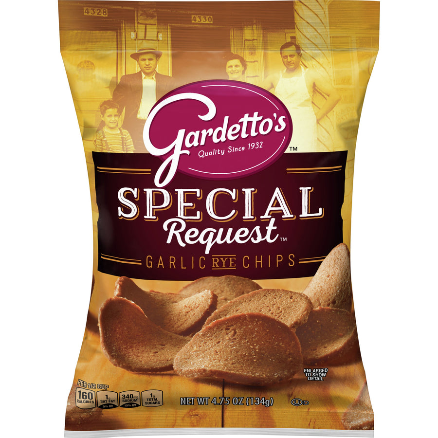 Gardetto's Garlic Rye Chips 134 g (7 Pack) Exotic Candy Wholesale Montreal Quebec Canada