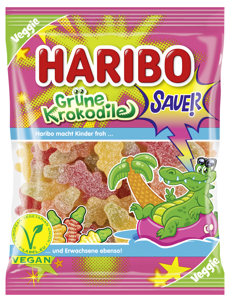 Haribo Grüne Krokodile 175 g (32 Pack) Exotic Candy Wholesale Montreal Quebec Canada