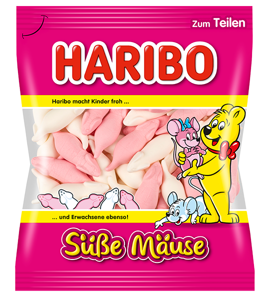 Haribo Süße Mäuse (Sweet Mice) 175 g (20 Pack) Exotic Candy Wholesale Montreal Quebec Canada