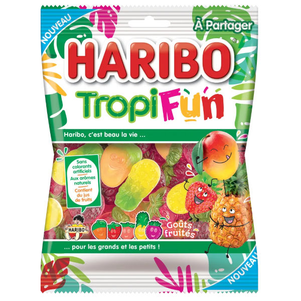 Haribo TropiFun 100 g (30 Pack) Exotic Candy Wholesale Montreal Quebec Canada