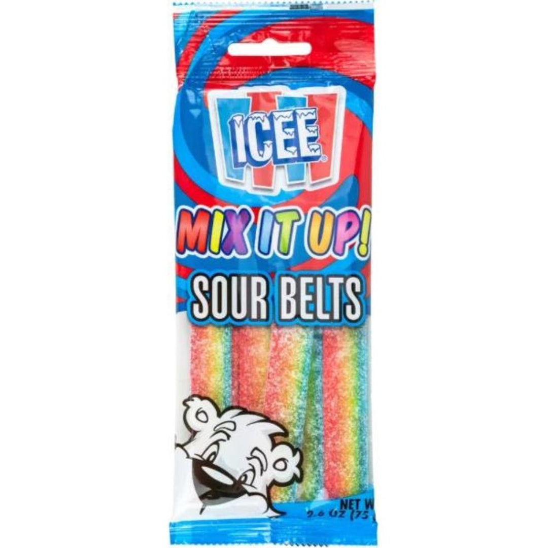 Icee Mix It Up! Sour Belts 75 g (20 Pack) Exotic Candy Wholesale Montreal Quebec Canada