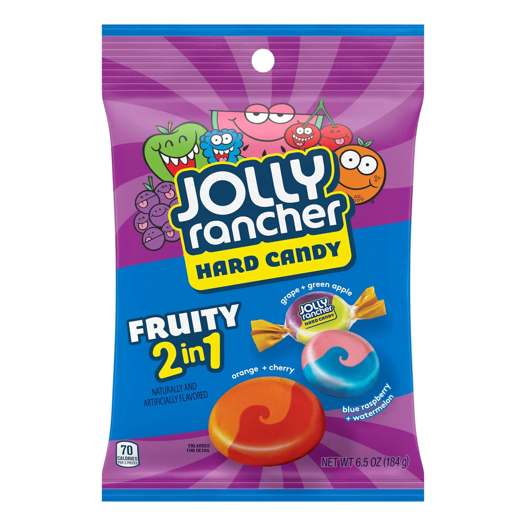 Jolly Rancher Fruity 2-in-1 Hard Candy 184 g (12 Pack) Exotic Candy Wholesale Montreal Quebec Canada