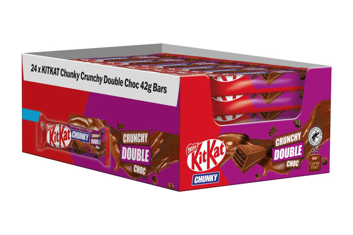 Kit Kat Chunky Double Chocolate 42 g (24 Pack) Exotic Chocolate Wholesale Montreal Quebec Canada