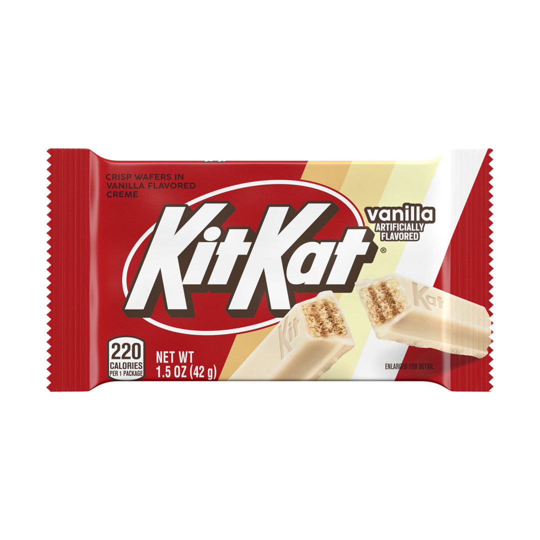 Kit Kat Crisp Wafers in Vanilla-Flavoured Creme 42 g (24 Pack) Exotic Candy Wholesale Montreal Quebec Canada