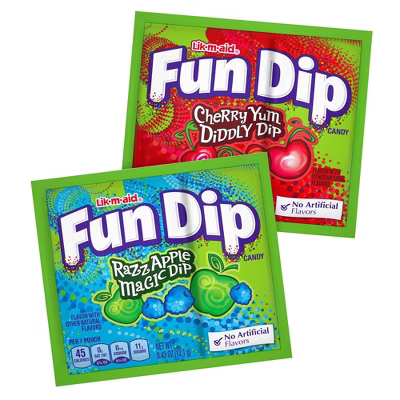 Lik-M-Aid Fun Dip Candy 12.1 g (48 Pack) Exotic Candy Wholesale Montreal Quebec Canada