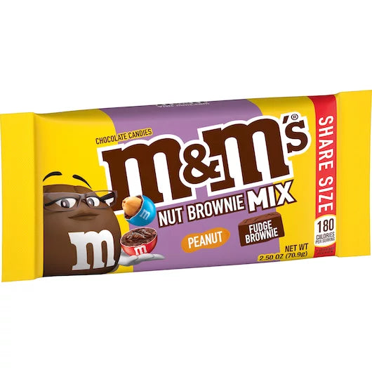 M&M Nut Brownie Mix 70.9 g (18 Pack) Exotic Candy Wholesale Montreal Quebec Canada