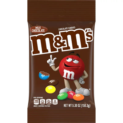 M&M's Milk Chocolate Candy Peg Bag 150.3 g (12 Pack) Exotic Candy Wholesale Montreal Quebec Canada