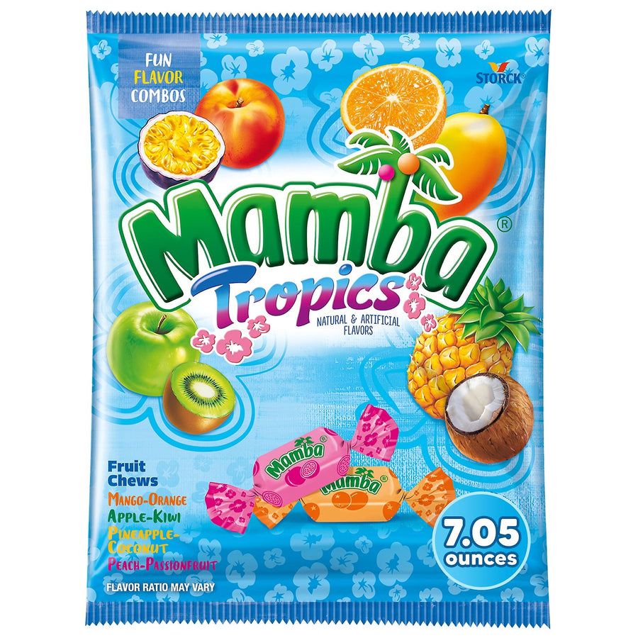 Mamba Tropics Fruit Chews 100 g (12 Pack) Exotic Candy Wholesale Montreal Quebec Canada