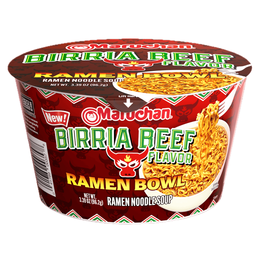 Maruchan Ramen Bowl Birria Beef Flavour 96.2 g (6 Pack) Exotic Snacks Wholesale Montreal Quebec Canada