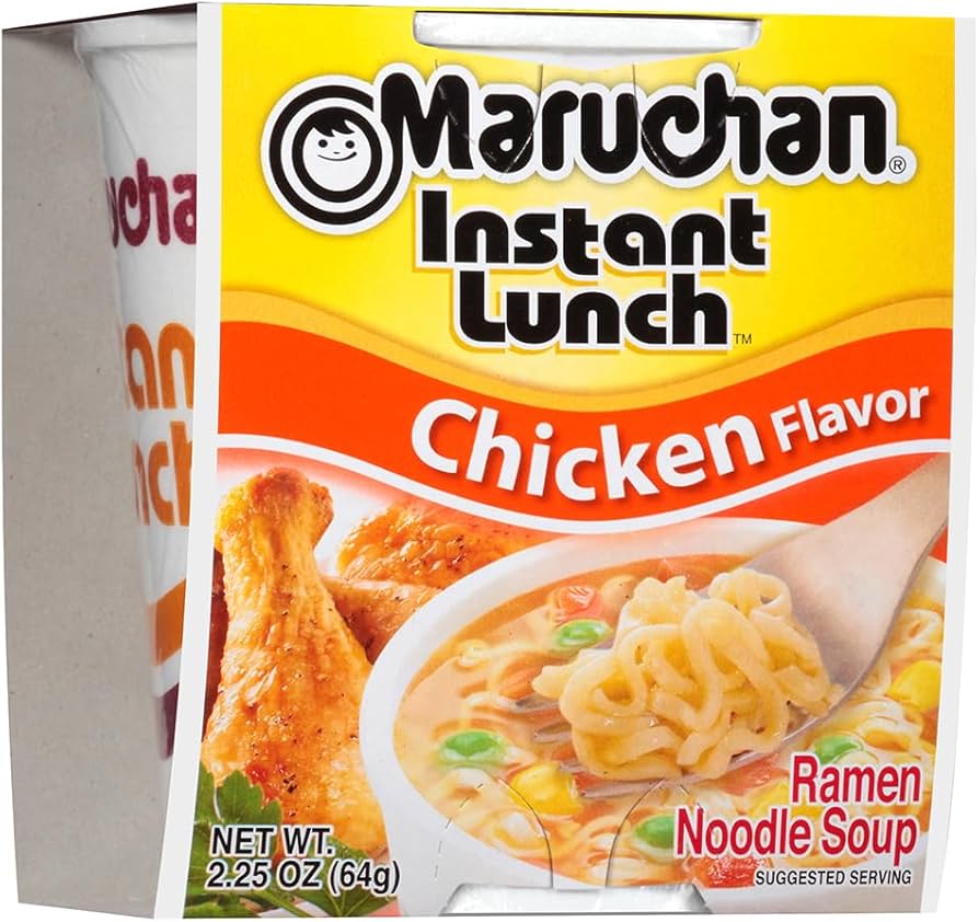 Maruchan Ramen Noodle Soup Cup Chicken Flavour 64 g (12 Pack) Exotic Snacks Wholesale Montreal Quebec Canada