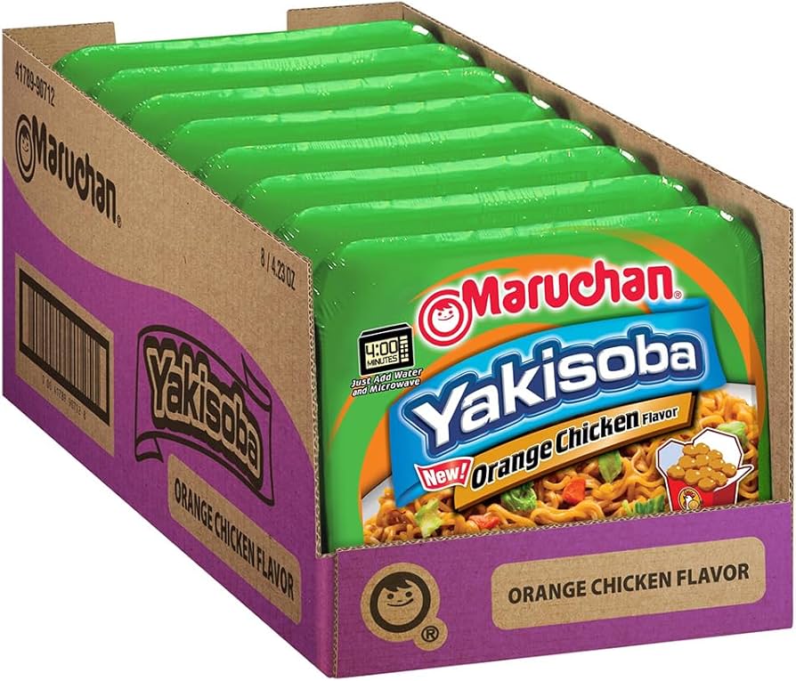 Maruchan Yakisoba Orange Chicken 120 g (8 Pack) Exotic Snacks Wholesale Montreal Quebec Canada