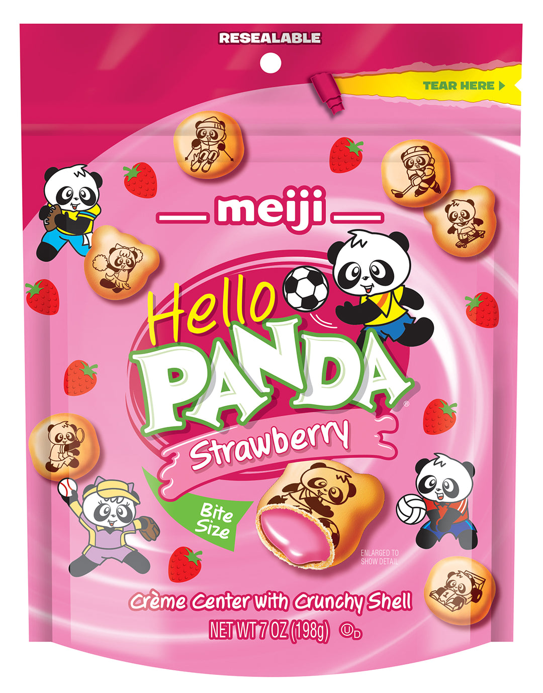 Meiji Hello Panda Strawberry 198 g (6 Pack) Exotic Snacks Wholesale Montreal Quebec Canada